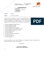 Memorandum: Csc-APRES-001-2023