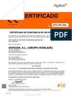 Certificado CPR SCFR-GD Es