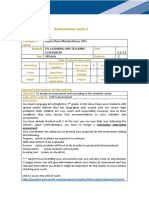 Taller 2 - Learning and Teaching Assessment