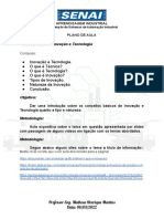 PLANO DE AULA - Aula 5 - Inovação e Tecnologia