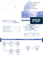 Digital: Manual de Instrucciones Instruction Manual Manuel D'instruction Betriebsanleitung Manuale Di Funzionamento
