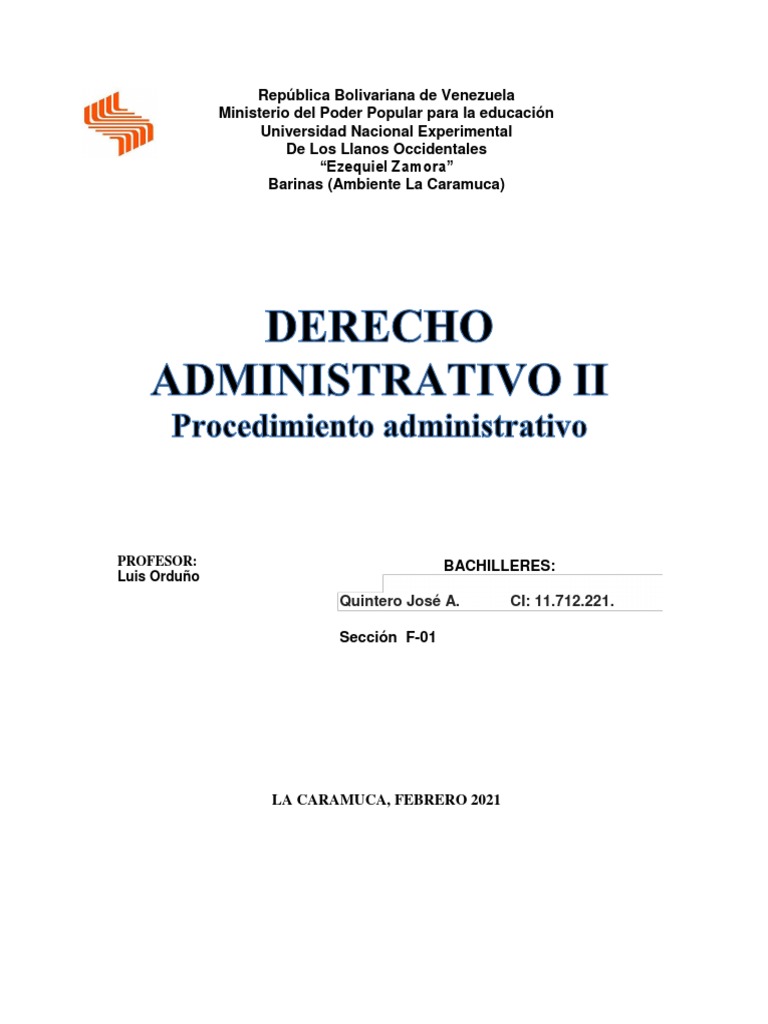 Procedimiento Administrativo Pdf