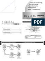 Digital: Manual de Instrucciones Instruction Manual Manuel D'instruction Betriebsanleitung Manuale Di Funzionamento