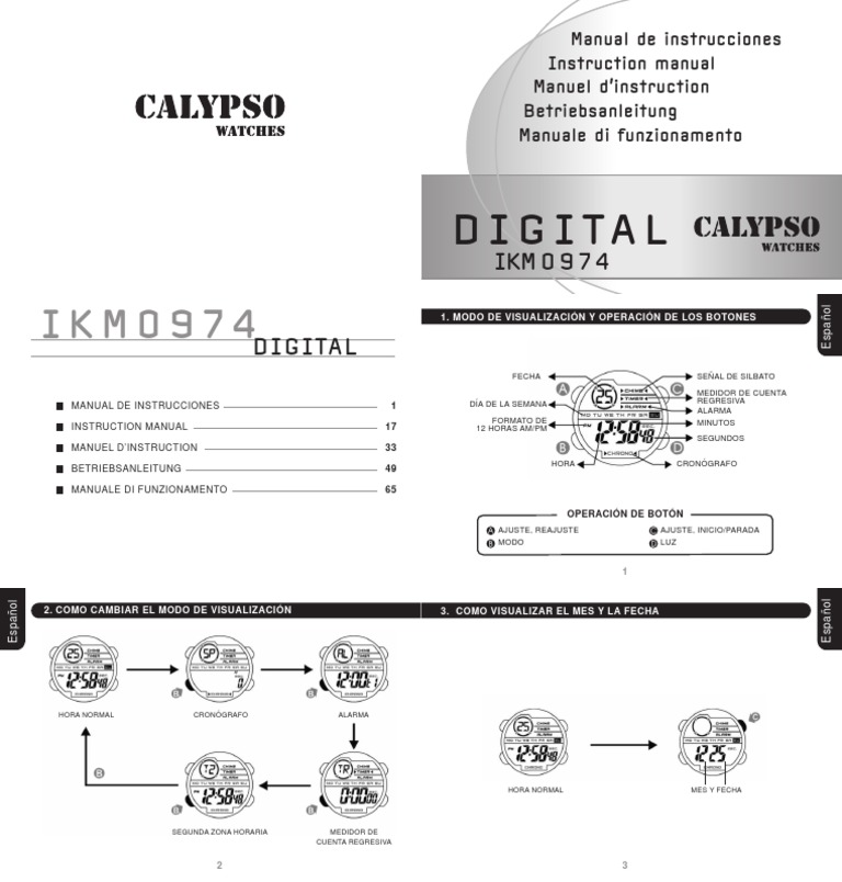 Digital: Manual de Instrucciones Instruction Manual Manuel D ...