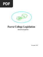 Furra College Legislation