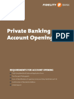 Private Banking Account Opening Form