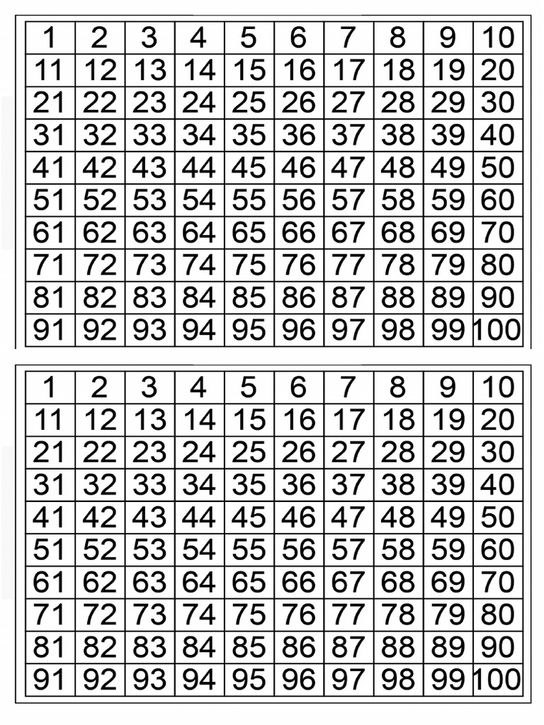 Bingo Number Generator 1 100 Pdf
