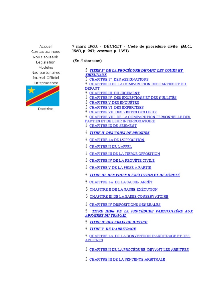 Décret 1960 : Code de procédure civile | PDF | Débiteur | Témoin