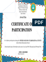 United Nation-CERTIFICATE