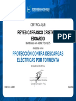 Curso Protección Contra Descargas Eléctricas Por Tormenta - Doc 72613275 - Reyes Carrasco Cristhian Edgardo
