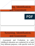 Screening, Identification, and Assessment