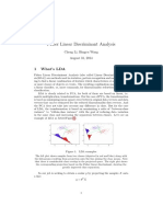 Fisher Linear Discriminant Analysis: 1 What's LDA