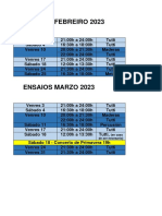 Ensaios Feb - Mar 2023