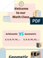 Geometric Sequences and Series