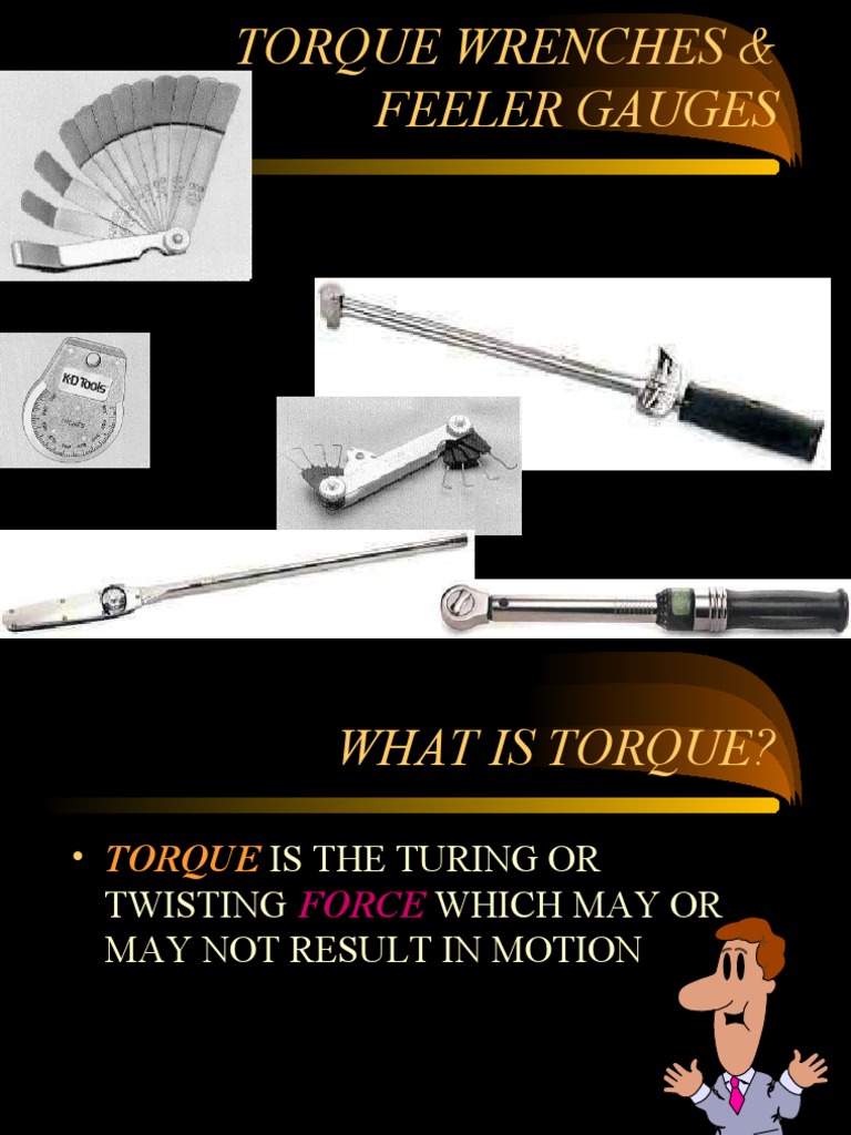 Torque Wrech and Feeler Gauge PDF Manufactured Goods Tools