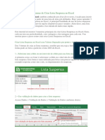 Crie Listas Suspensas no Excel em 3 Passos