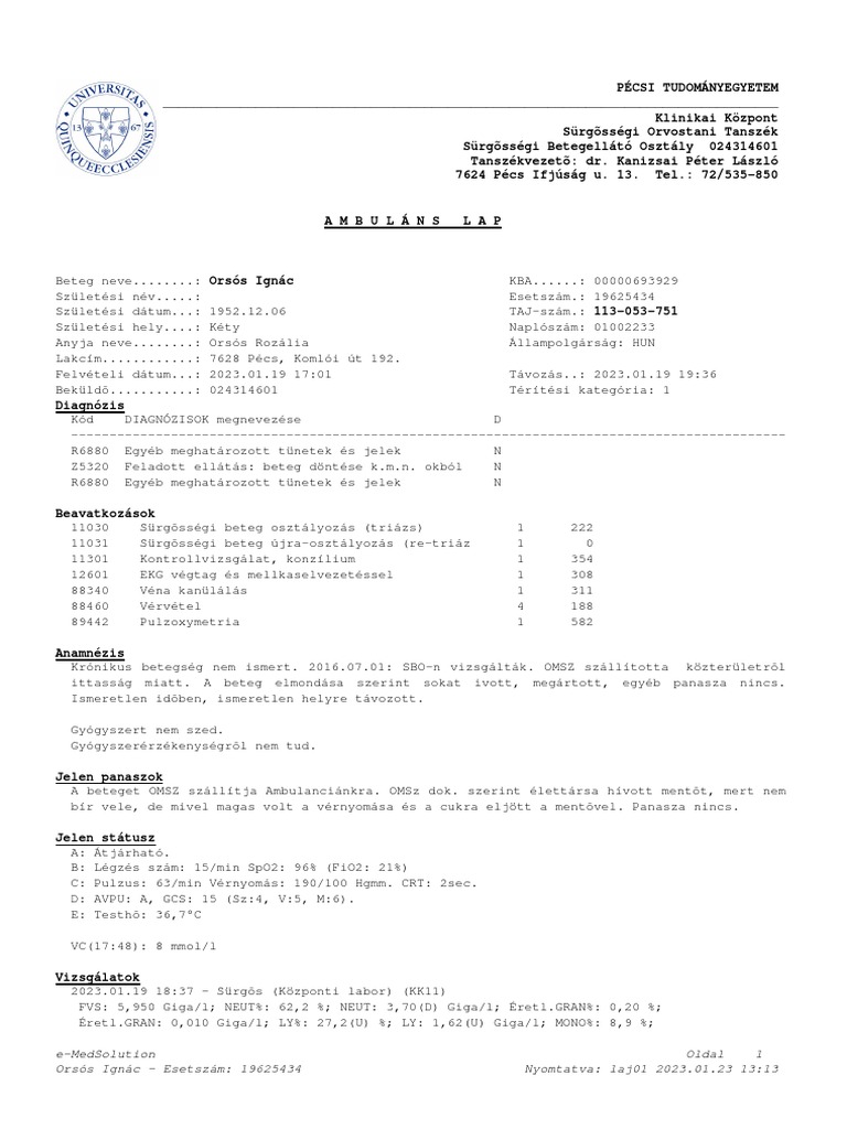 Ambuláns | PDF