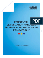 Référentiel de Formation Manuelle, Technique, Technologique Et Numérique (FMTTN)