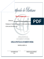 Certificado de Batismo Orig