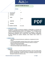 Plan de tutoría para mejorar el desarrollo integral de estudiantes