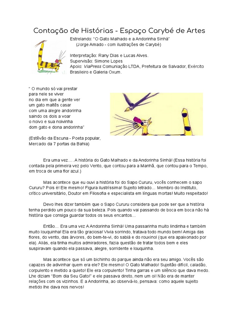 o-gato-malhado-e-a-andorinha-sinh-pdf-amor-gatos