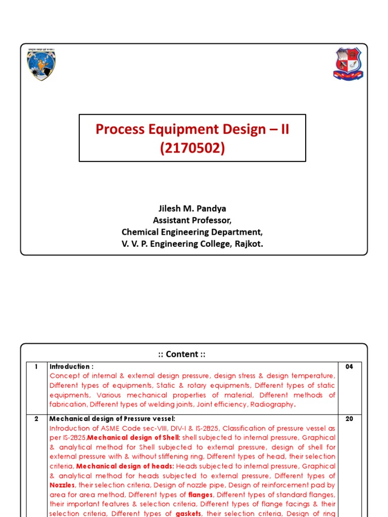 Gasket Design and Bolting for Pressure Vessels | PDF | Building ...