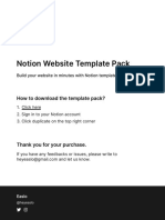 Notion Website Pack