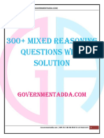 Mixed Reasoning Questions Governmentadda
