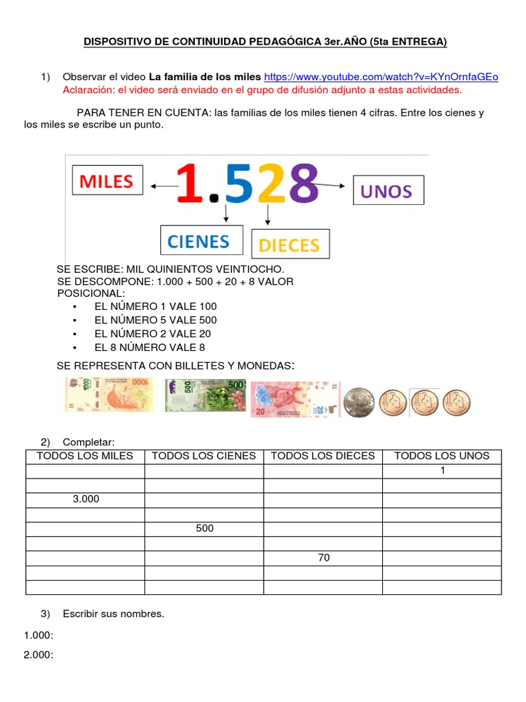 MATEMÁTICA 3ro. Ok | PDF | Deportes y actividades al aire libre | Métodos y  materiales de enseñanza, image size:768x1024