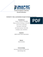 Actividad 3.2 Ideas y Oportunidades de Negocio de Impacto Social Parte 2 - Actitud Emprendedora - Yeisson Mendoza - A00108694