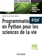 Ebook Patrick Fuchs-Pierre Poulain - Programmation en Python Pour Les Sciences de La Vie