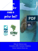 Livro Infantil Aprendendo Com o Peixe-Boi ICMBio CMA