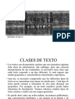 Clases de Textos