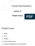 Lecture 3 - Project Issues