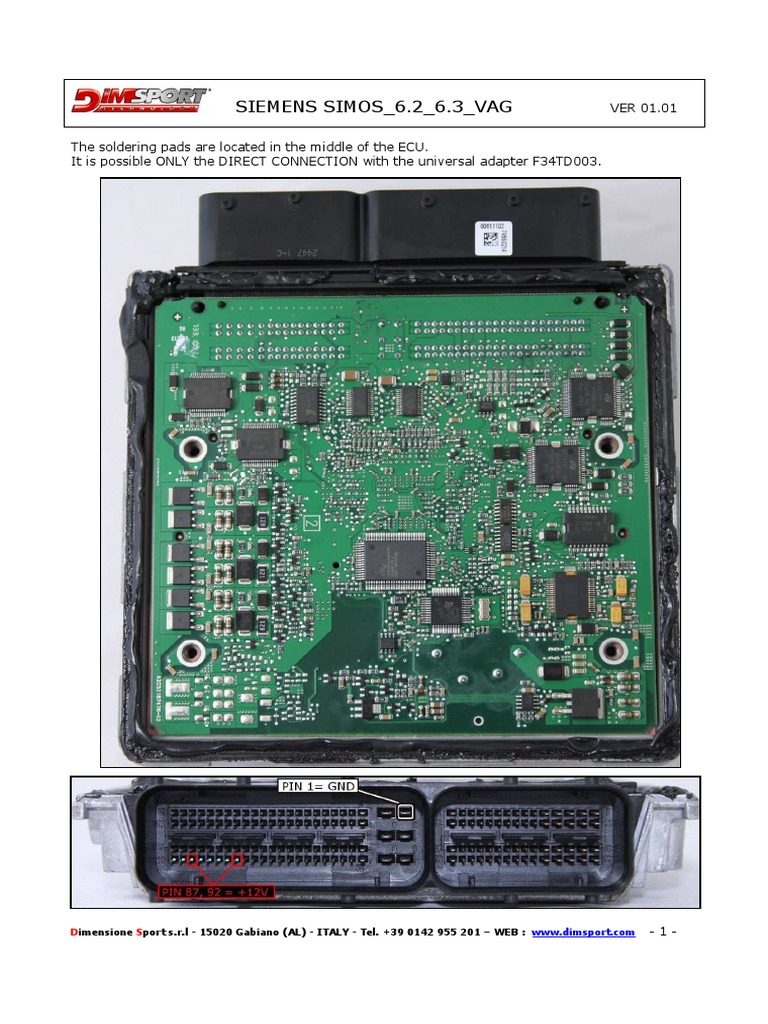 Simos 6.2 6.3 Vag 1033 | PDF