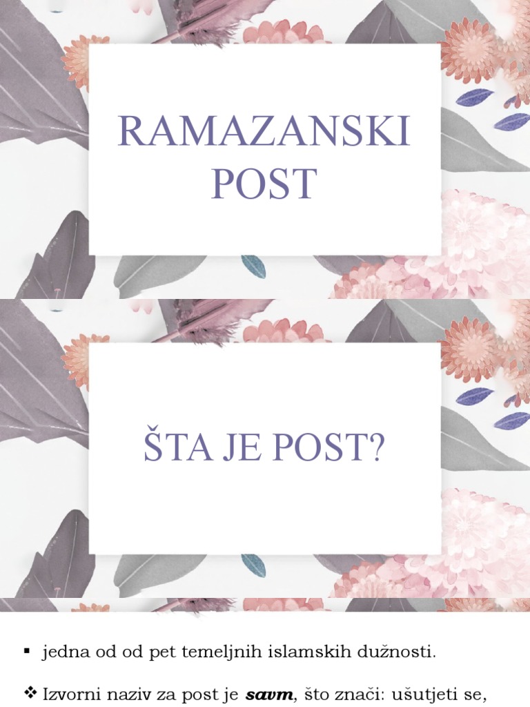Ramazanski Post PDF