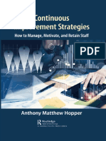 Continuous Improvement Strategies How To Manage Motivate and Retain Staff Hopper Anthony Matthew