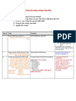 Setup Checklist Style Team With Noice