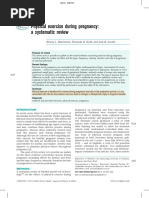 Physical Exercise During Pregnancy A Systematic Review