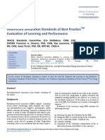 Healthcare Simulation Standards of Best PracticeTM EVALUACION DEL APRENDIZAJE TRADUCIDO AL ESPAÑOL