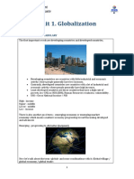 Unit 1. Globalization - Students