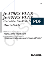 fx-991ES PLUS (2nd edition/NATURAL-V.P.A.M) User's Guide