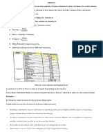 Physical Quantities and Measurement - Notes On Density