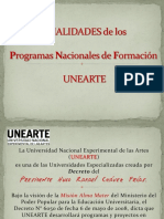 Finalidades de Los PNF Unearte