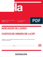 Costos de Origen de DFI