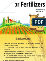 DBT For Fertilizers Subsidy