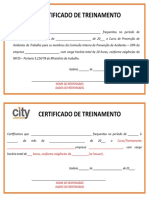 Certificado de Treinamento