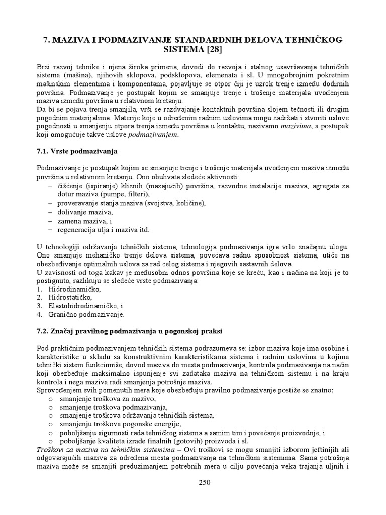 7 Maziva I Podmazivanje | PDF