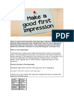 First Impression PDF