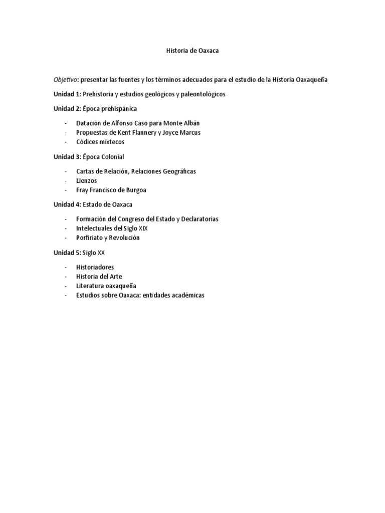Historia De Oaxaca Pdf